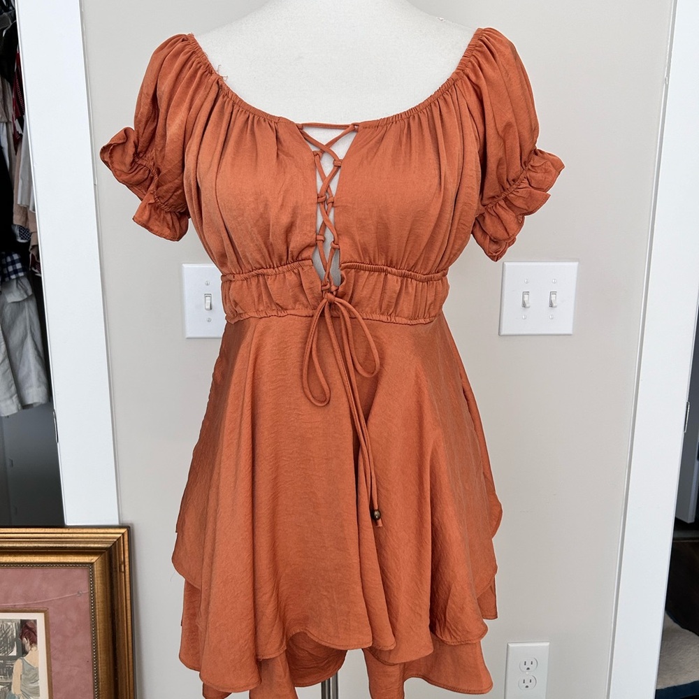 Silky summer romper dress